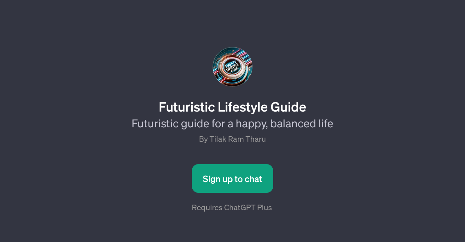 Futuristic Lifestyle Guide website