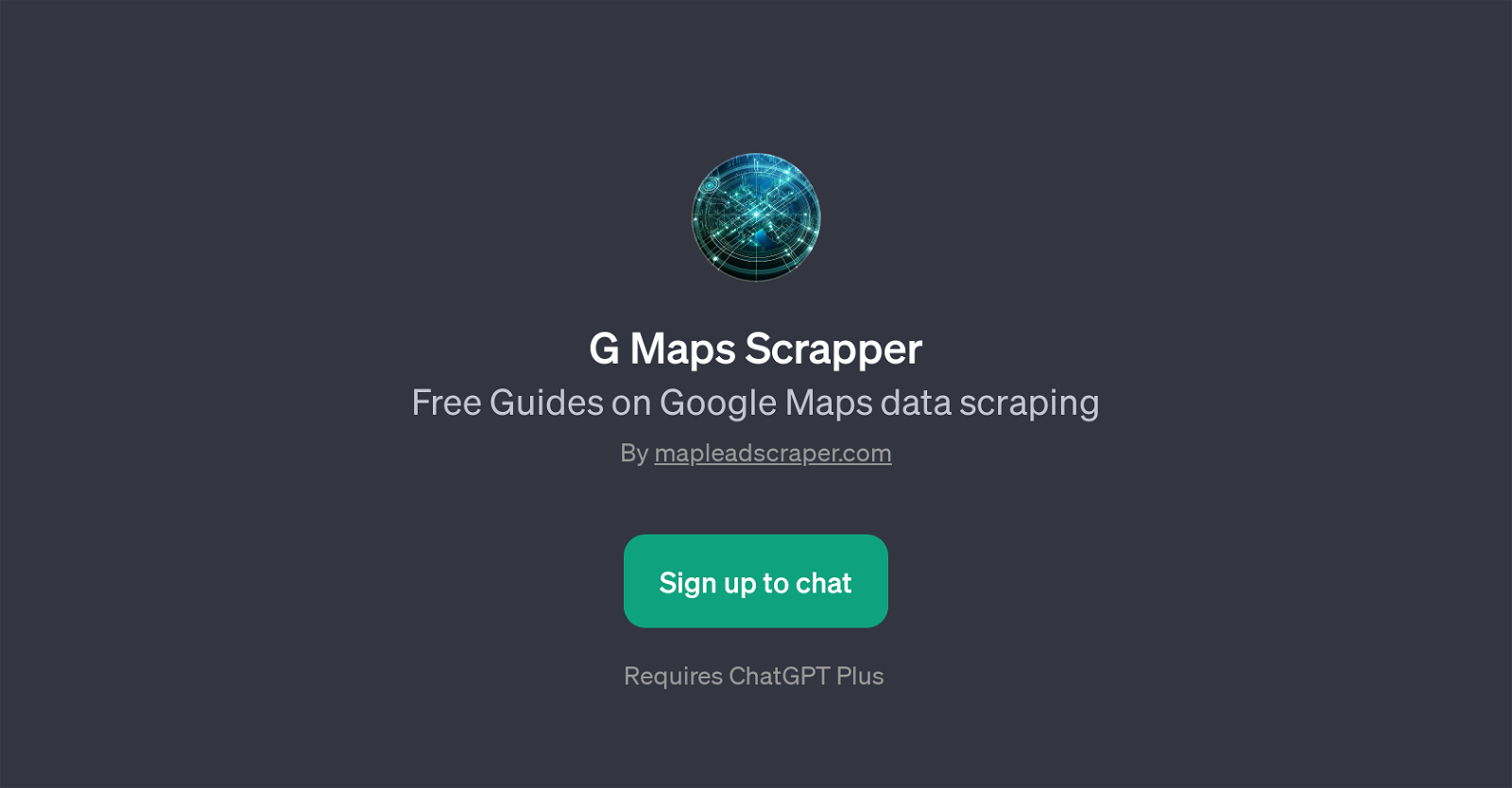 G Maps Scrapper website