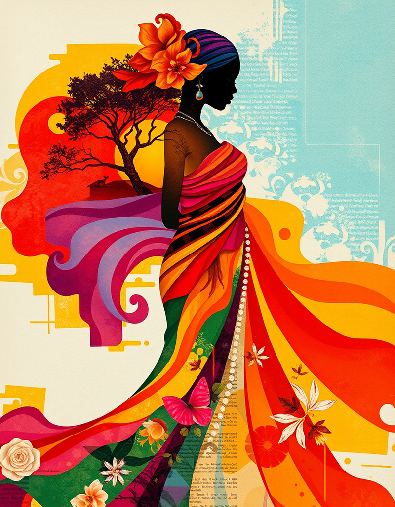 a-large-shawl-wrapped-in-the-shape-of-a-body generated image