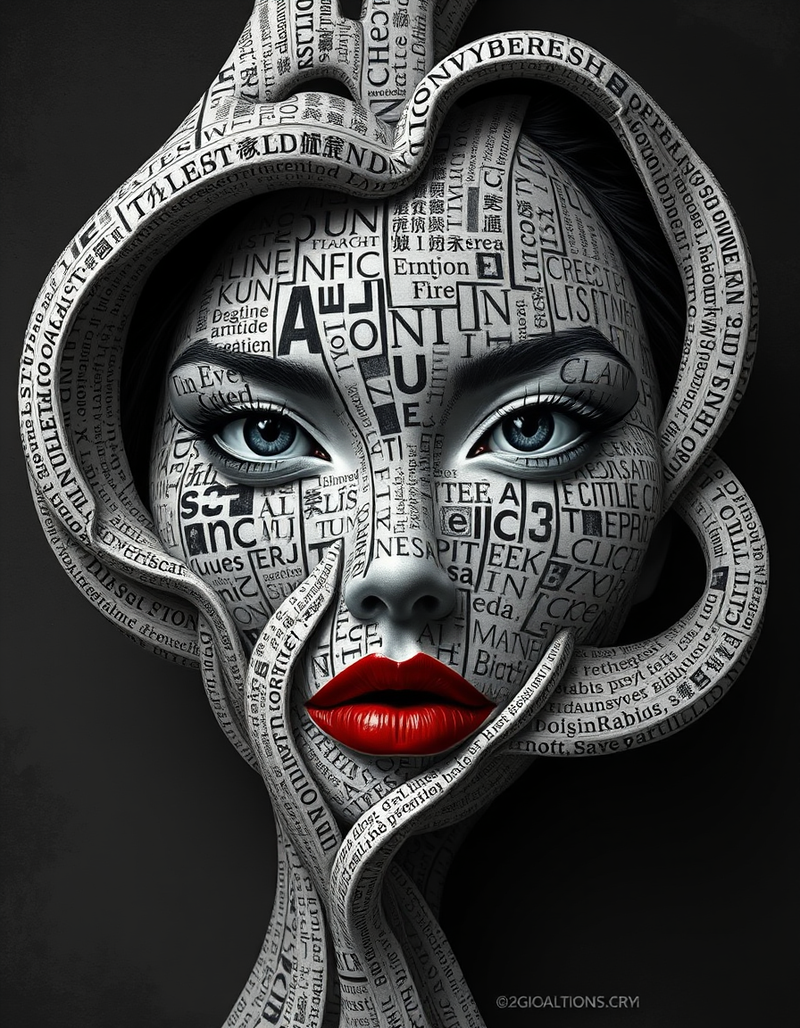 a-mesmerizing-figure-crafted-from-words-and-letters generated image