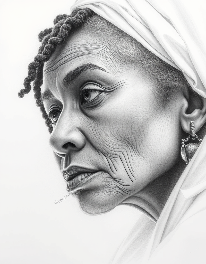 a-white-charcoal-sketch generated image