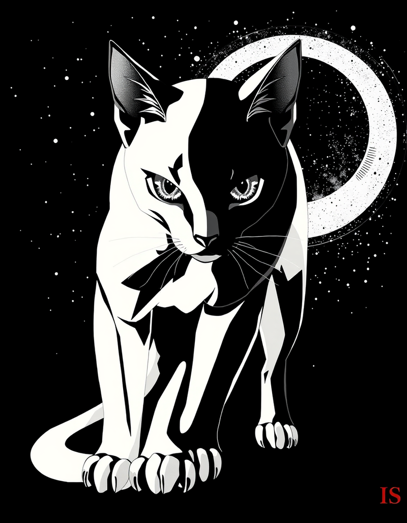 art-in-black-backgroud generated image