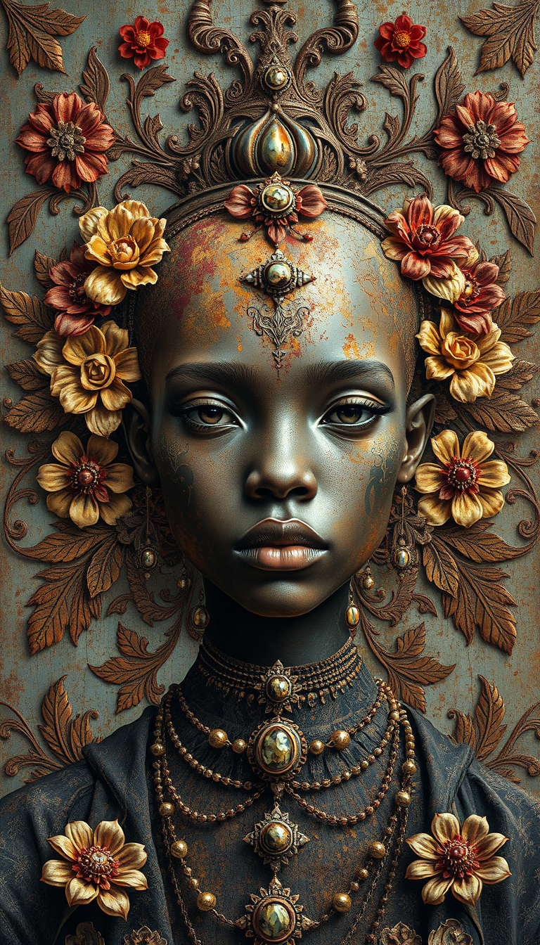 artistic-ornamental-portrait generated image