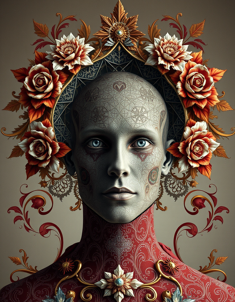 artistic-ornamental-portrait generated image