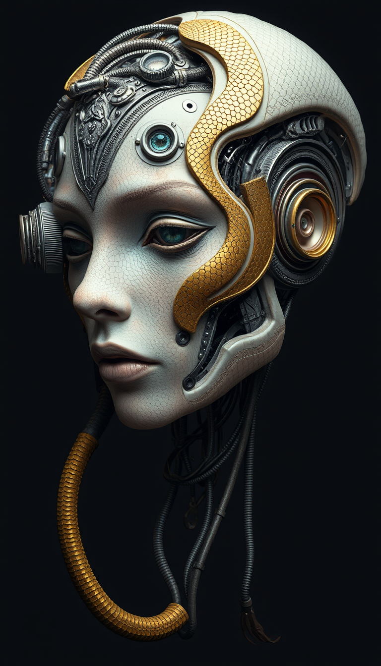 biomechanical-and-bio-organic generated image