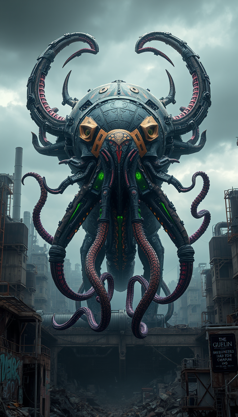 biomechanical-and-bio-organic generated image