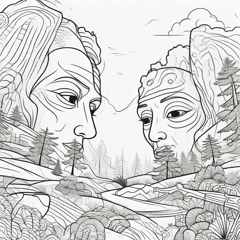 bold-line-art-coloring-pages generated image