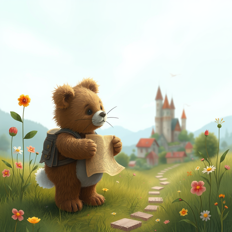 bunny-with-autism-finds-a-magical-map generated image
