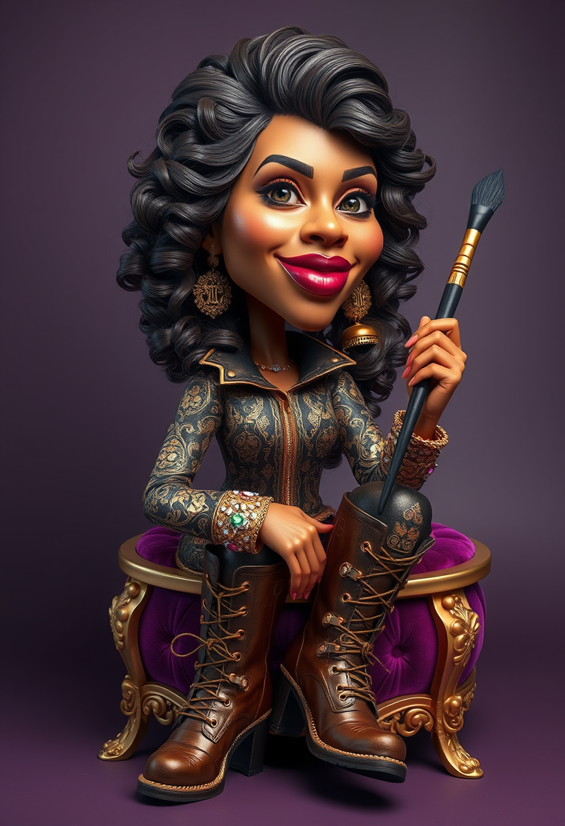 caricatures-of-well-known-celebrities generated image