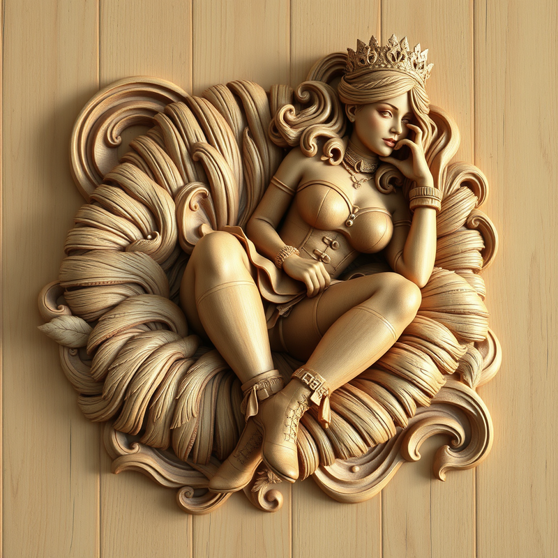 carved-wood generated image