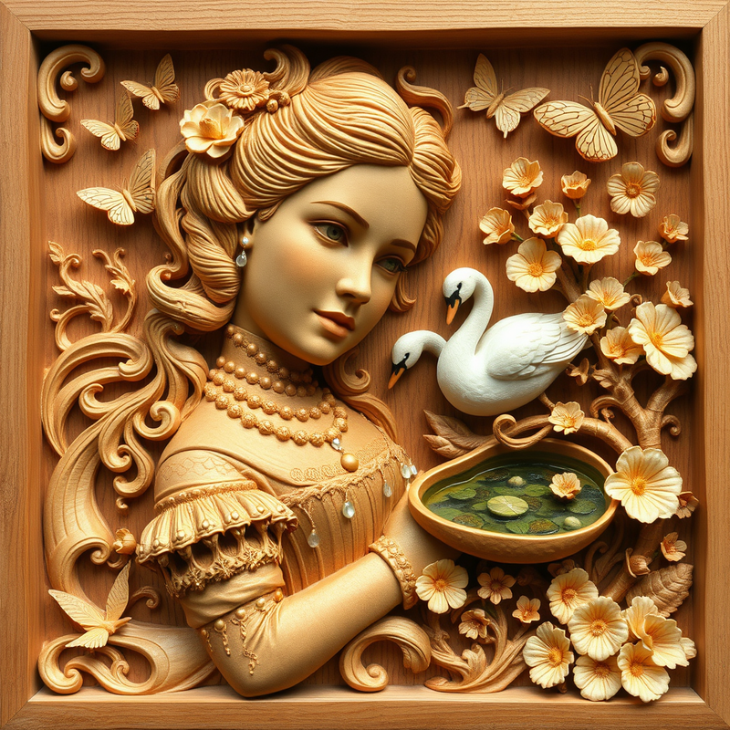 carved-wood generated image