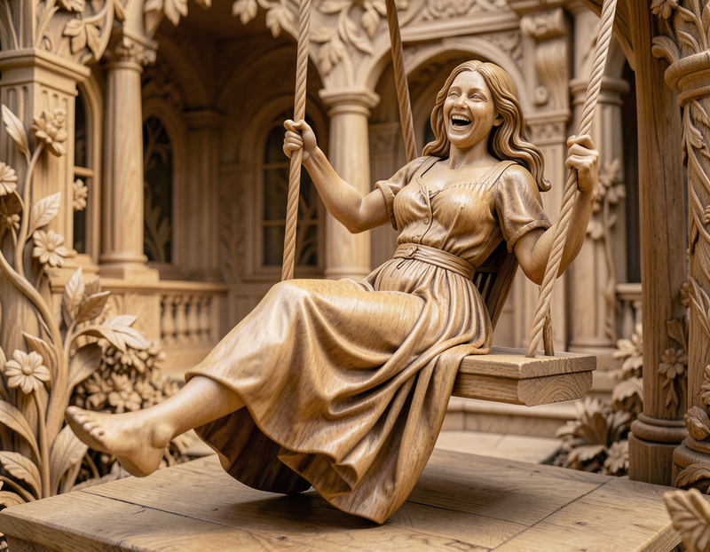 carved-wood generated image