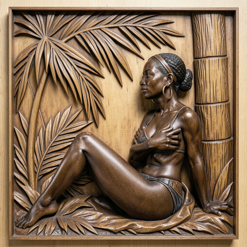 carved-wood generated image