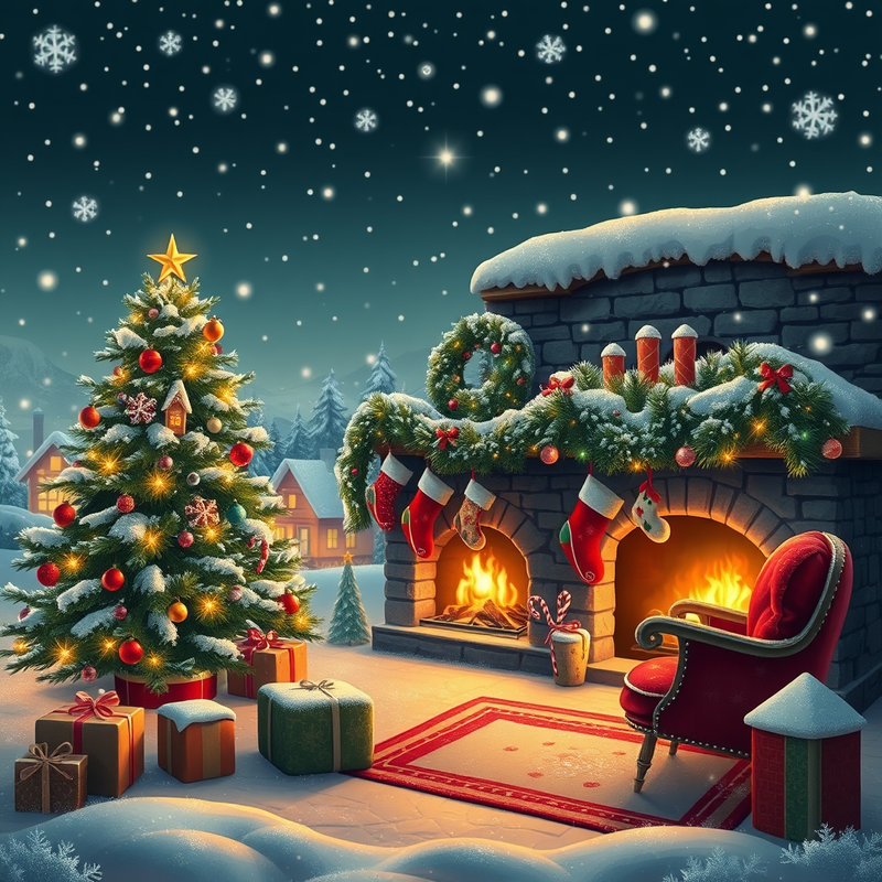 cozy-christmas-wallpapers generated image