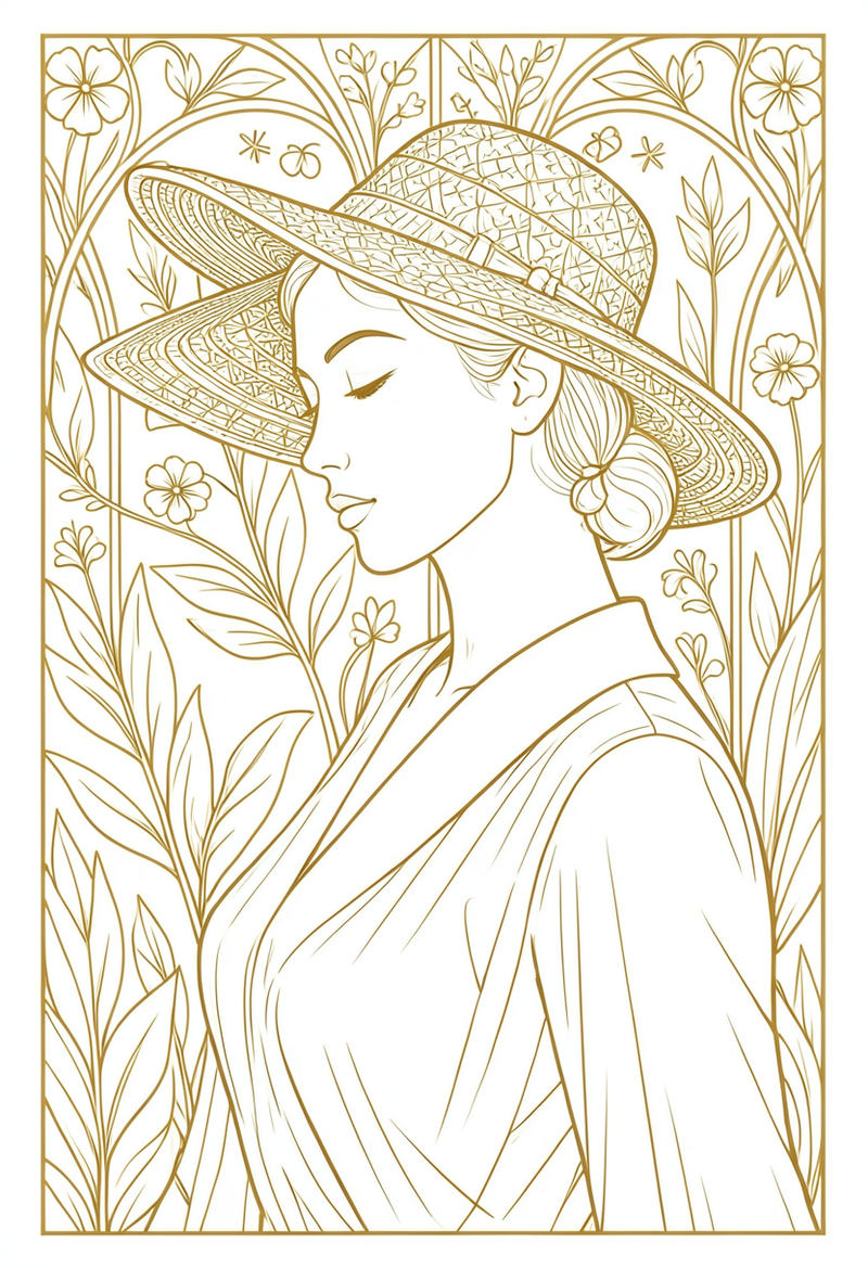 crsip-line-art generated image