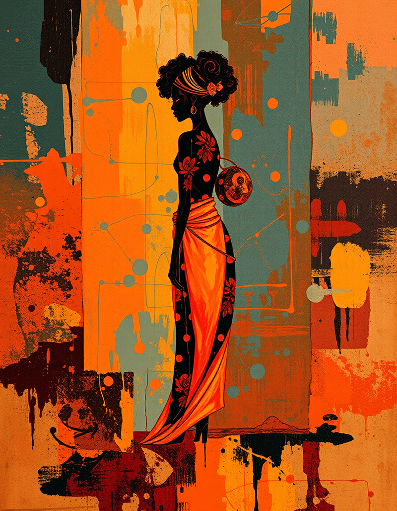 deep-rust-color-acrylic-on-canvas generated image