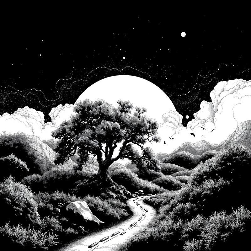 duotone-b-w-vector-generator generated image