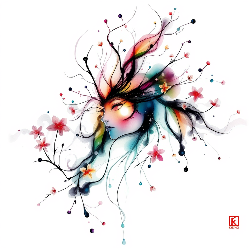 ethereal-ink-portrait-a-minimalist-vision generated image