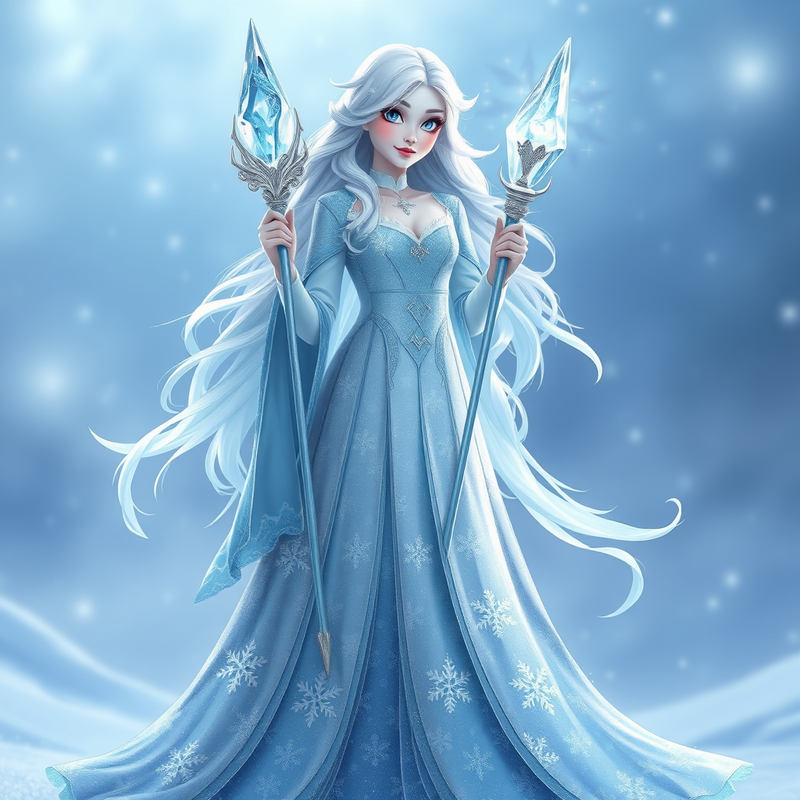 gaun-pesta-frozen generated image