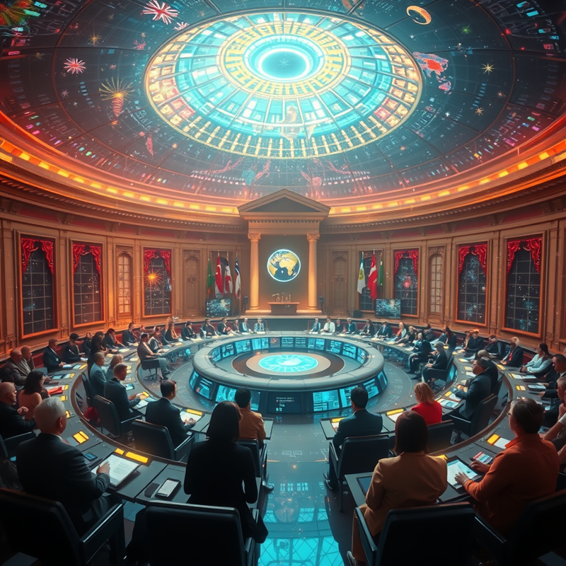 global-ai-parliament-holographic-ai-studio-engine-generator-machine-learning generated image