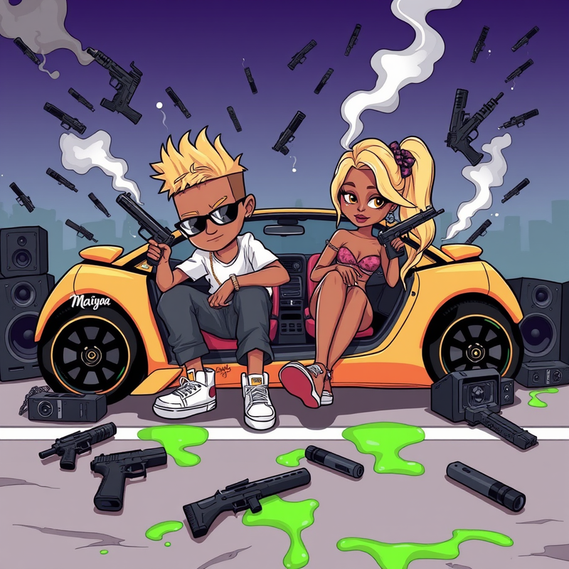 hip-hop-album-cover-art generated image