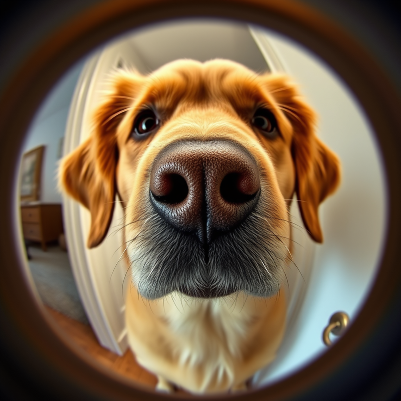 hyperrealistic-peephole-pov-distorted-close-up generated image