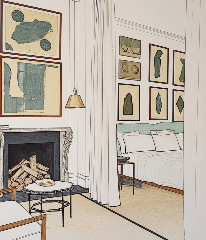 interior-design-sketching generated image