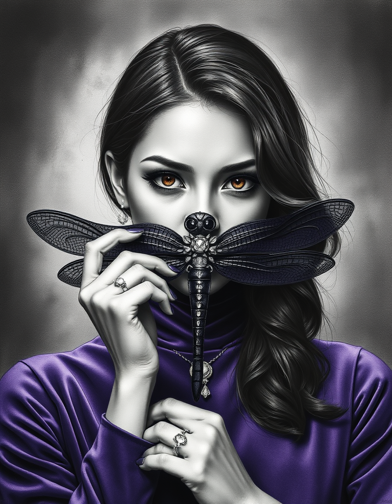 masterful-charcoal-portrait generated image