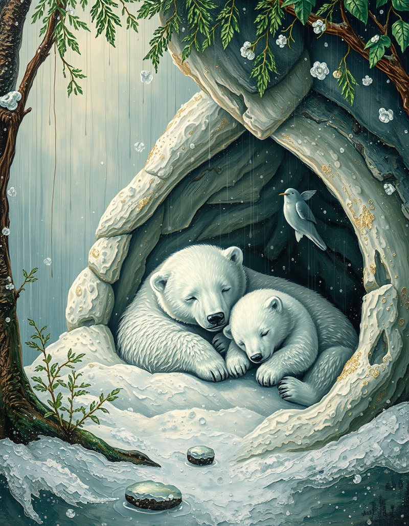 mesmerizing-impasto-oil-painting-with-klimt-inspired-elegance generated image