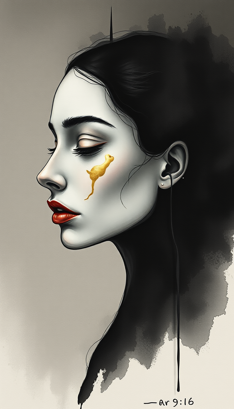 minimalist-surreal-watercolor-oil-fusion generated image