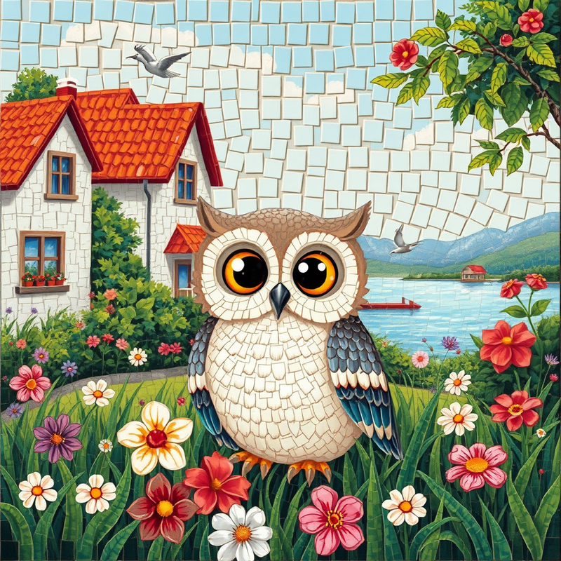 mosaic-panel generated image