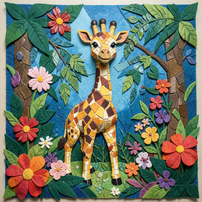 mosaic-panel generated image