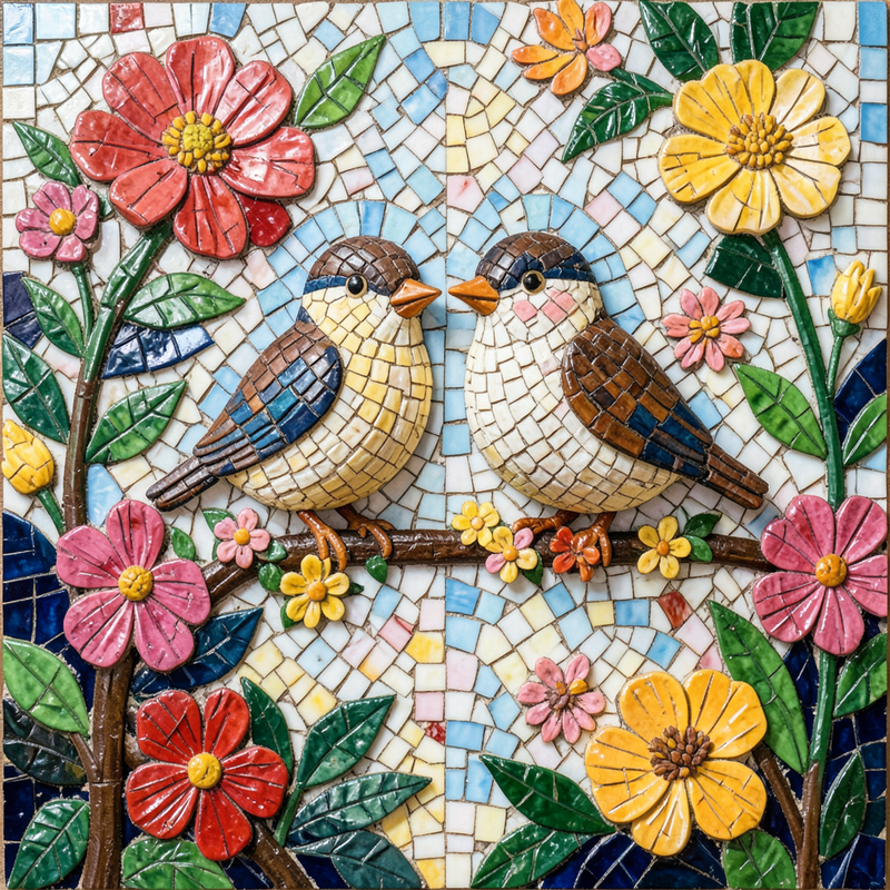 mosaic-panel generated image