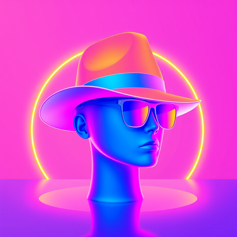neon-surreal-minimalist generated image