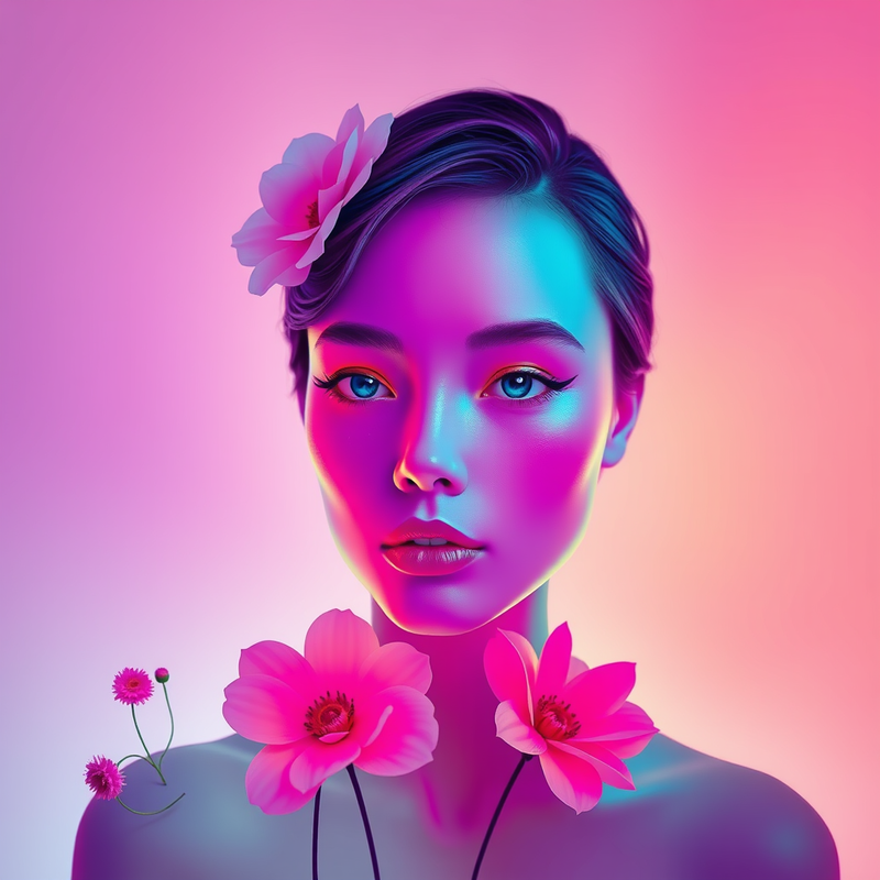 neon-surreal-minimalist generated image