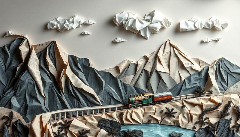 newspaper-art generated image