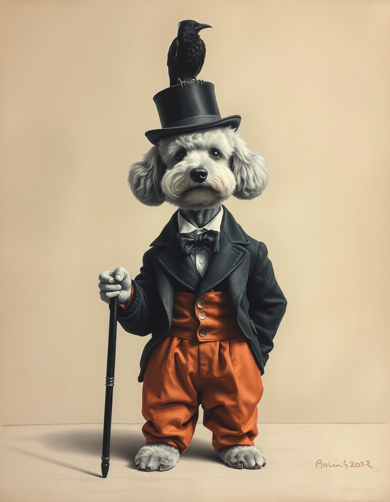 old-charcoal-portrait generated image