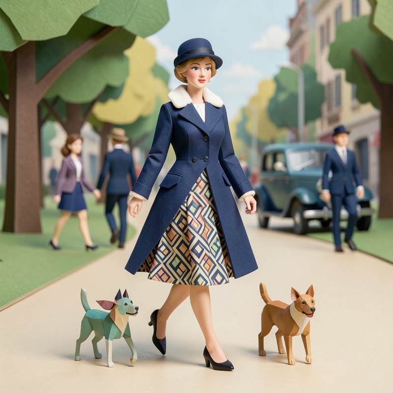 origami-style generated image