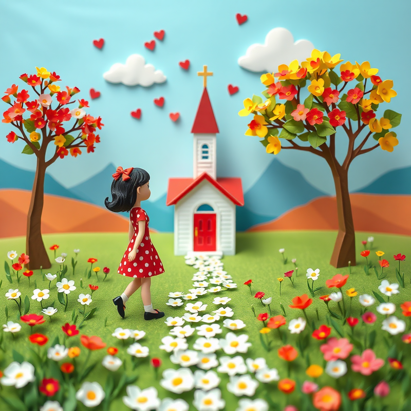 origami-style generated image