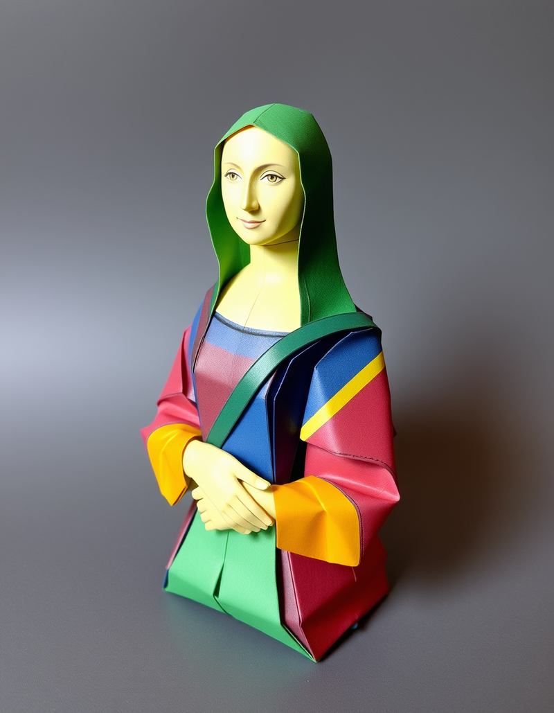 origami-style generated image