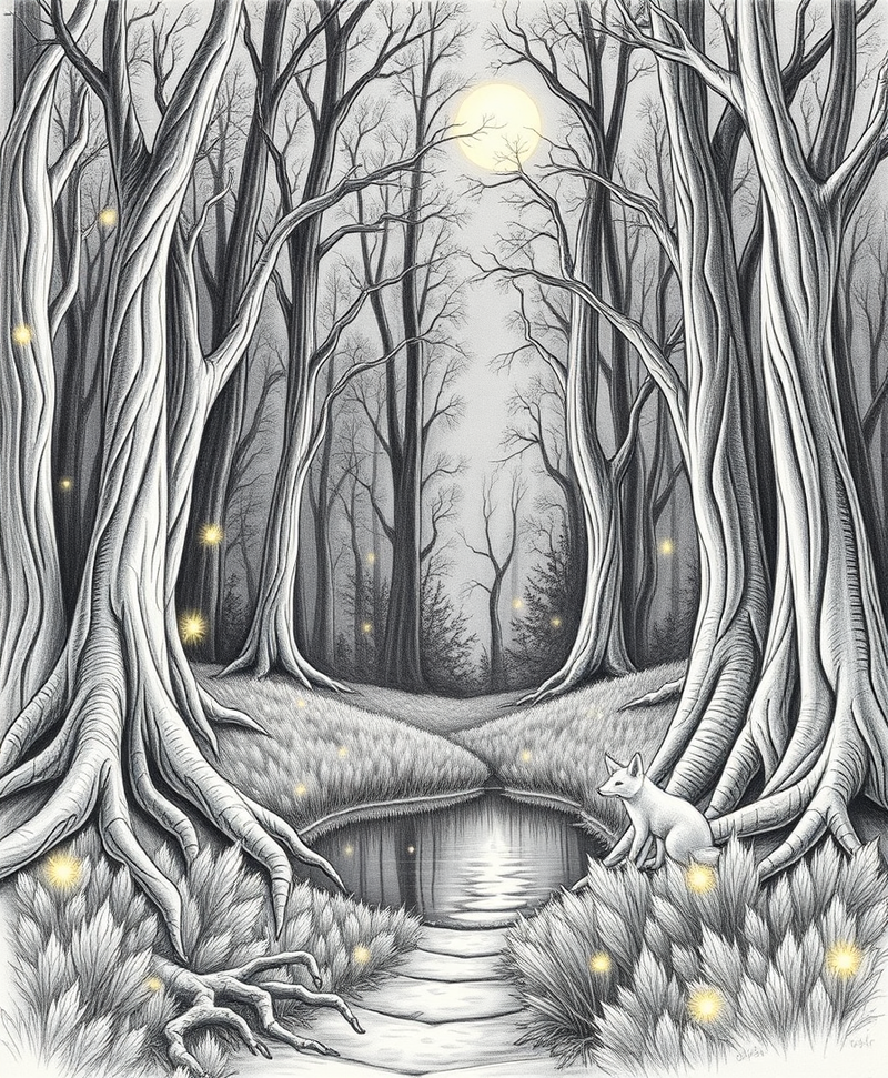 pencil-scratch-illustration generated image