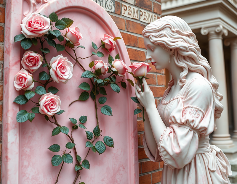 pink-marble generated image