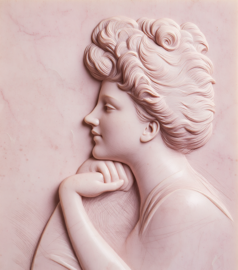 pink-marble generated image