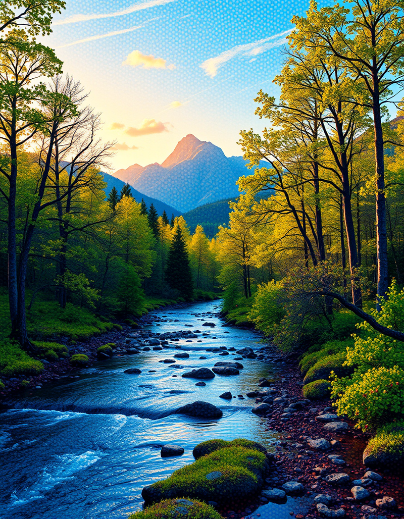 pointilism generated image