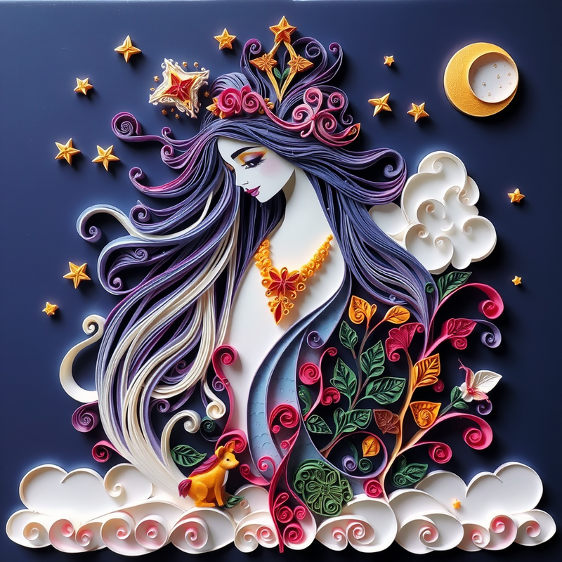quilling-art-designer generated image