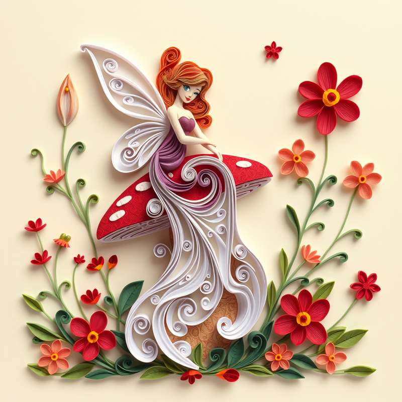 quilling-art-designer generated image