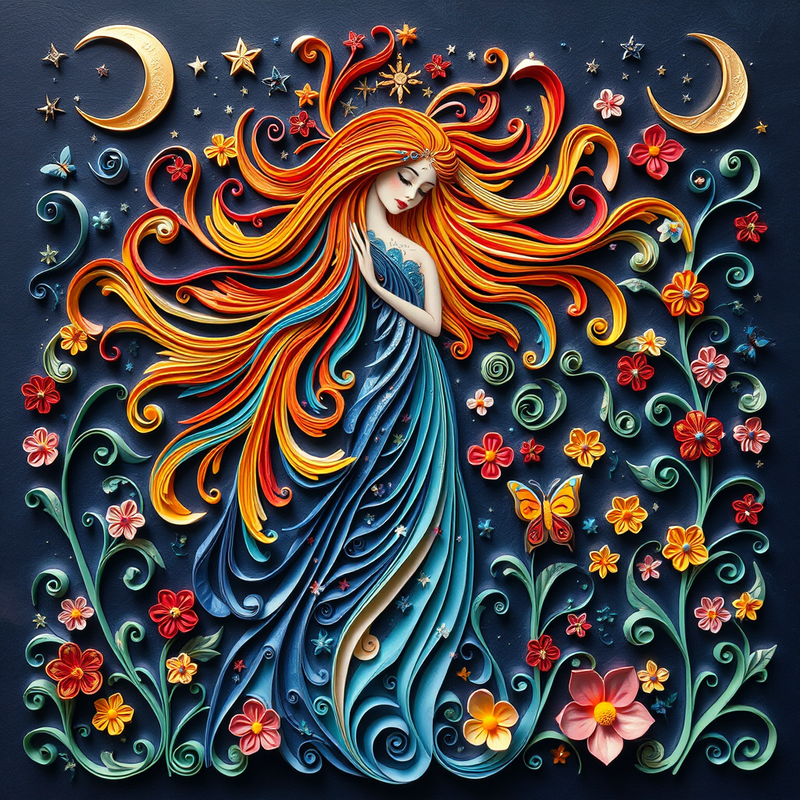 quilling-art-designer generated image