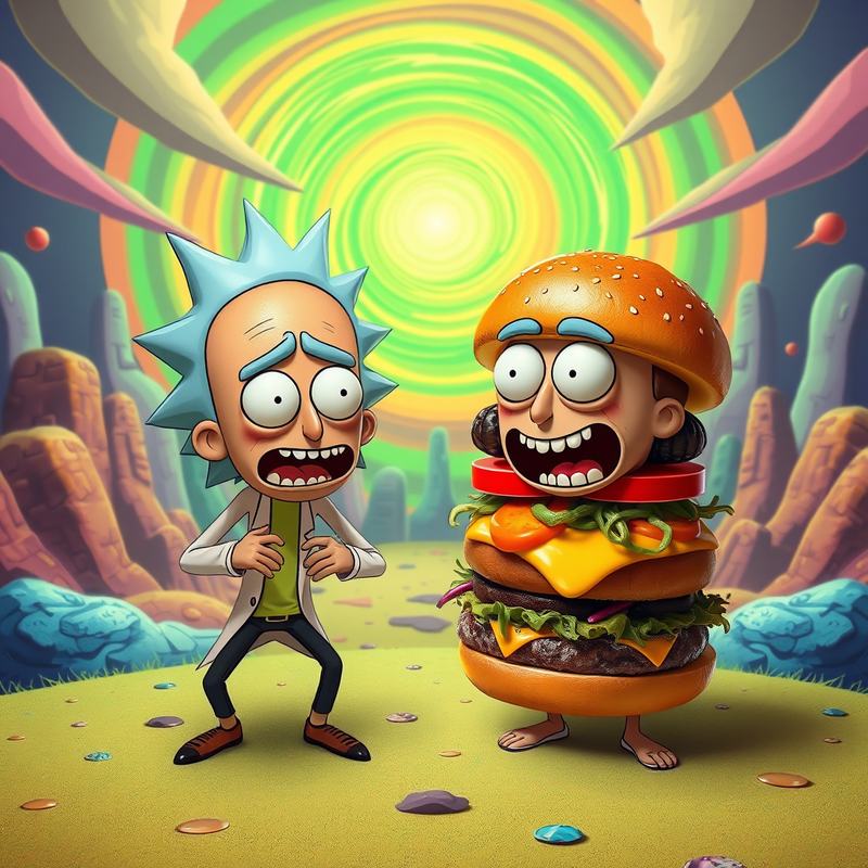 rick-and-morty generated image