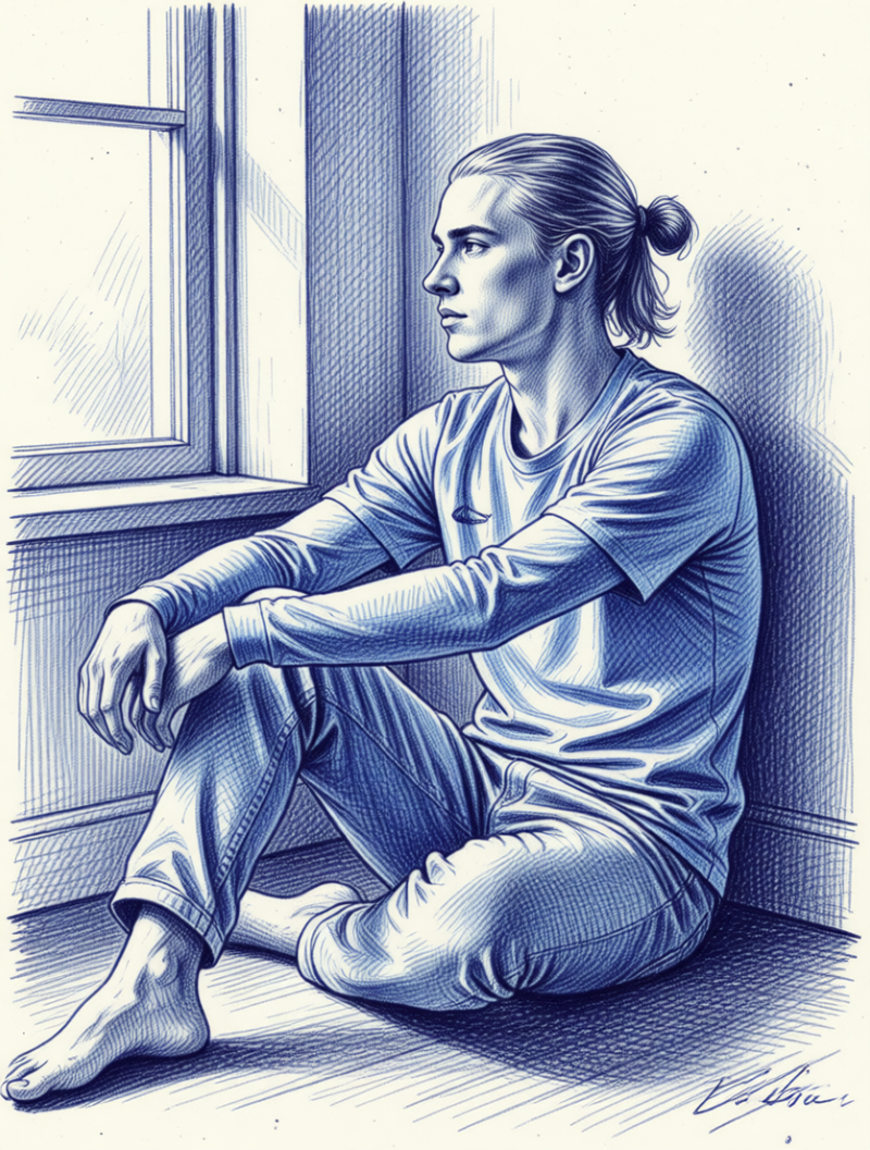 silent-thoughts-in-blue-ink generated image