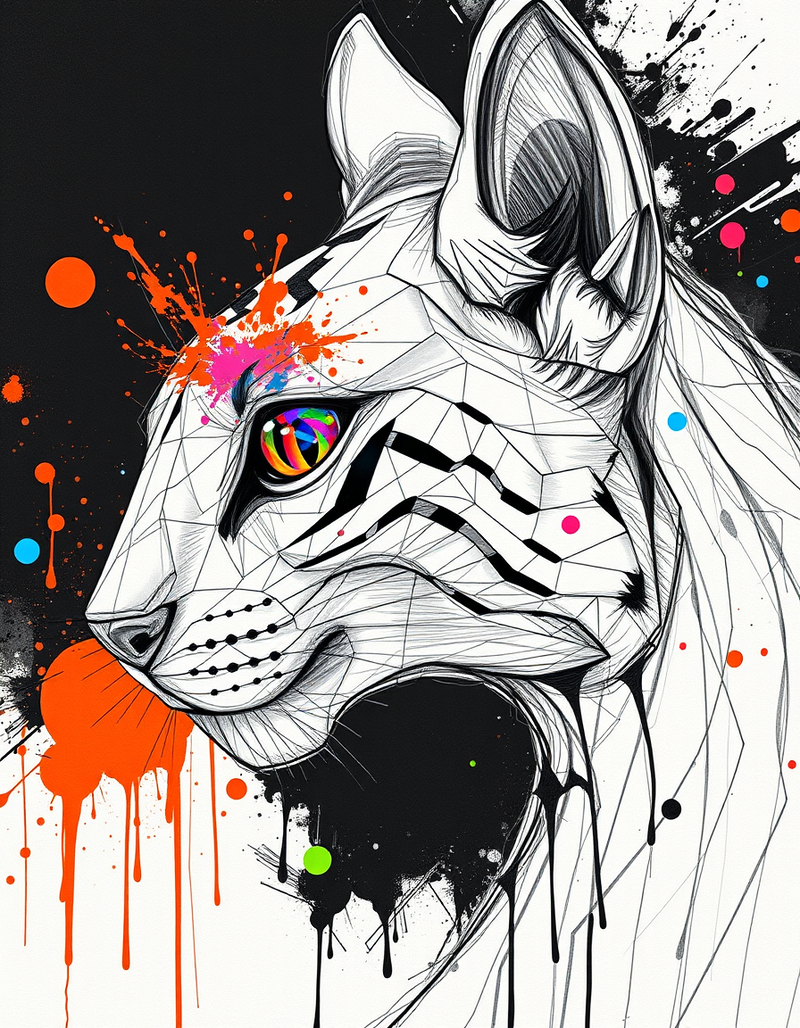 sketchy-abstract-style generated image